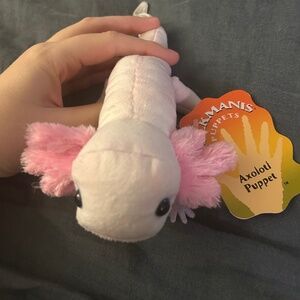 NWT Folksman Axolotl finger puppet